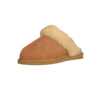 Shepherd Hausschuhe Jessica Leder Warmfutter Kastanie Damen Größe 39
