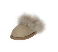 Hausschuh SHEPHERD "Shepherd Hausschuhe Leder", Damen, Gr. 40, beige (stone), Leder, Schuhe Hausschuh (33747639-40) stone