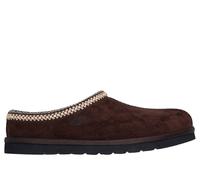 Hausschuh SKECHERS "RENTEN-ULRICH", Herren, Gr. 42, Warmfutter, braun (dunkelbraun), Velourslederimitat, Schuhe Hausschuh, Hüttenschuh, Wohlfühlschuh, Slipper zum Schlupfen (21310561-42) dunkelbraun