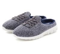 Hausschuh "Sneaker, Hausschuh", Damen, Gr. 38, blau (blaugrau), Obermaterial: 100% Textilmaterial. Decksohle: 100% Textilmaterial. Futter: 100% Textilmaterial. Laufsohle: 100% Synthetik, VIVANCE DREAM