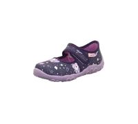 Hausschuh SUPERFIT "BONNY, WMS: mittel", Mädchen, Gr. 30, lila (lila bunt, einhorn), Textil, bedruckt, Schuhe Hausschuh, Kindergartenschuh mit Einhorn-Motiv, Größenschablone zum Download (95823326-30)
