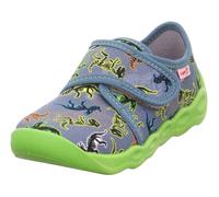 Superfit Hausschuh BUBBLE WMS: mittel Jungen Baumwolle Motivdruck Gr. 27 jeansblau dinos