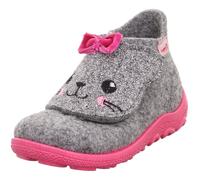 Superfit Baby Mädchen - Schuhe HAPPY Slipper, Modern, HELLGRAU/PINK 2500, 22