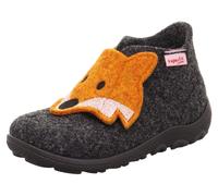 Superfit Jungen - Schuhe HAPPY Slipper, Modern, GRAU/ORANGE 4700, 29