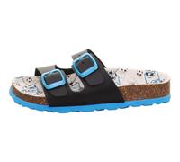 Hausschuh Synthetik \ FUSSBETT BLAU/MEHRFARBIG - Gr. - 40