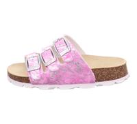 Hausschuh Synthetik \ FUSSBETT ROSA/SILBER - Gr. - 38