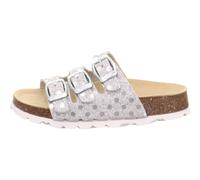 Hausschuh Synthetik \ FUSSBETT SILBER/WEIß - Gr. - 32