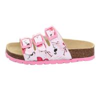 Superfit Fussbettpantoffel Hausschuh, Weiß/Rosa 1090, 27 EU