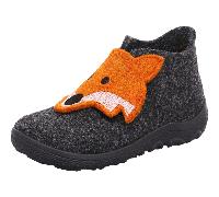 Superfit Jungen - Schuhe HAPPY Slipper, Modern, GRAU/ORANGE 4700, 26