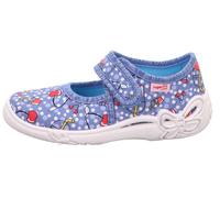 Hausschuh Textil \ BELINDA BLAU/ROT - Gr. - 35