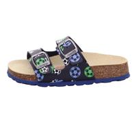 Hausschuh Textil \ FUSSBETTPAN BLAU/GRÜN - Gr. - 28