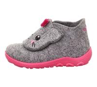 Superfit Baby Mädchen - Schuhe HAPPY Slipper, Modern, HELLGRAU/PINK 2500, 21