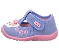 Hausschuh Textil \ SPOTTY BLAU/ROSA - Gr. - 20