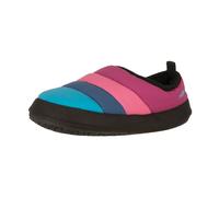 Hausschuh TROLLKIDS "KIDS HUT MULE XT", Kinder, Gr. 32, blau (bright berry, light magenta, madeira blau), Synthetik, Textil, Schuhe Hausschuh, warm, stoßdämpfend, Anziehschlaufe (28801020-32) bright b