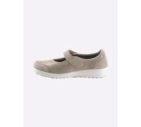 Hausschuh VAROMED, Damen, Gr. 5, beige, Textil, Veloursleder, Schuhe Hausschuh (52199206-5) beige
