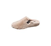 Hausschuh VERBENAS "YORK GROSETO", Damen, Gr. 38, beige, Textil, unifarben, Basic, Schuhe Hausschuh, Wohlfühlschuh, Homeslipper, Pantoffel mit Label (90185947-38) beige