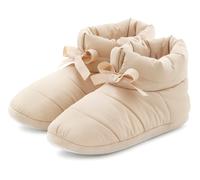 Hausschuh VIVANCE, Damen, Gr. 41, beige, Obermaterial: 100% Textilmaterial. Decksohle: 100% Textilmaterial. Futter: 100% Textilmaterial. Laufsohle: 100% Synthetik, unifarben, Schuhe Hausschuh, zum Rei