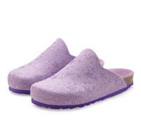 Hausschuh VIVANCE "Pantolette, Clog, Pantoffel", Damen, Gr. 42, lila (flieder), Obermaterial: 100% Polyester. Decksohle: 100% Polyester. Futter: 100% Polyester. Laufsohle: 100% Synthetik, aufgeraut, S