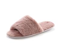 Hausschuh VIVANCE "Pantolette, Pantoffel", Damen, Gr. 40/41, rosa (rosé), Obermaterial: 100% Textilmaterial. Decksohle: 100% Textilmaterial. Futter: 100% Textilmaterial. Laufsohle: 100% Synthetik, Fel