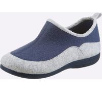 Hausschuh WALDLÄUFER, Damen, Gr. 40, blau (bleu), Filz, Schuhe Hausschuh (13900702-40) bleu