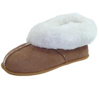 Hausschuhe aus Lammfell in 5 Farben braun, 42