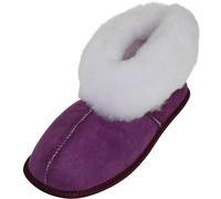 Hausschuhe aus Lammfell in 5 Farben lila, 39