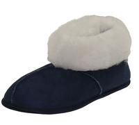 Hausschuhe aus Lammfell in 5 Farben marine, 39