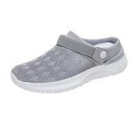 Hausschuhe Damen Clogs Leichte Pantoffeln atmungsaktive Pantoletten Mesh Gartenschuhe Sommer Badelatschen Strand Schuhe Sandalen rutschfest Schlupfschuhe Sabots Slip on Walkingschuhe