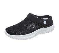 Hausschuhe Damen Clogs Leichte Pantoffeln atmungsaktive Pantoletten Mesh Gartenschuhe Sommer Badelatschen Strand Schuhe Sandalen rutschfest Schlupfschuhe Sabots Slip on Walkingschuhe