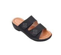 Hausschuhe Damen Elegant Sale Sandalen Für Grip Und Halt Strandpantoffeln Mit Keilabsatz Klettverschluss Pantoletten Orthopädie Badeschuhe Schlappen Leicht Robuste Badelatschen Wasserfest Rutschfest