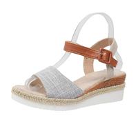 Hausschuhe Damen - Plateau Sandalen Damen Sportsandalen Elegant Sandaletten Bequem Outdoor Latschen Mit Wechselfußbett Wassersandalen Leichte Glitzer Treckingsandalen Elegant Kleidung 2#hellgrau 40