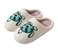 Hausschuhe Damen Plüsch Winter Warme Pantoffeln Herren Slippers Niedliche Cartoon Schildkröte Modelle Winter Baumwolle Hausschuhe Männer und Frauen Paar Modelle warme Innen Baumwolle Hausschuhe