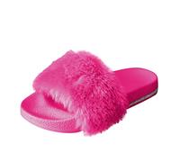 Hausschuhe Frauen Mode Casual Crystal Furry Soft Indoor Home Schuhe (41,Pink)