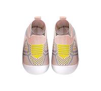 Hausschuhe Kinder Atmungsaktive Strick Mesh rutschfest Slip on Krabbelschuhe Baby Jungen Mädchen Barfussschuhe Kindergarten Schuhe Breite Weiche Sandalen Bequem Sneaker (PK1, 21 Infant)