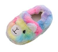 Hausschuhe Kinder Junge Mädchen Winter Plüsch Baumwolle Warme Pantoffeln Weiche Slippers Cartoon Tier Hausschuhe 23 24 25 26 27 28 30 31 32 33 Kleinkind Rutschfest Gummisohle Schuhe 2-9 Jahre