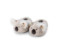 Hausschuhe Koala Karbor 36-39 (M) - grau - Warme Kuscheltier Hausschuhe aus Plüsch für Kinder und Erwachsene, Tier-Schuhe mit Anti-Rutsch Sohle, Slippers