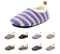 Hausschuhe Superfit Kinder Jungen Mädchen Winter Fuzzy Plüsch Pantoffel Geschlossen Warm Weiche Winterschuhe Bequem Gefüttert Leichte Furry Schuhe für Kleinkind (Yellow, 33 Big Kids)