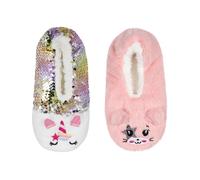 Haussocken CAMANO "warm & cozy", Kinder, Gr. 33 (36), orchid smoke, Polyester, unifarben, Socken, mit elastischem Bund (30048446-33) orchid smoke