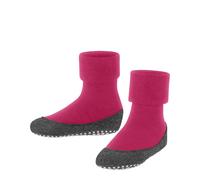 Haussocken FALKE "Cosyshoe Kids", Mädchen, Gr. 33-34, pink (fuchsia), Obermaterial: 90% Schurwolle, 10% Polyamid, Socken, mit Noppendruck atmungsaktiv,klimaregulierend, geruchshemmend (41987338-33) fu