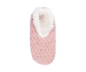 Haussocken S.OLIVER "warm & cozy", Damen, Gr. 39-40, rosa (adobe rose), Materialmix, unifarben, Socken, mit elastischem Bund (82801466-39) adobe rose