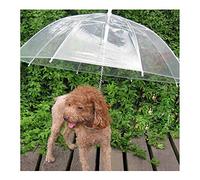 Haustier-Regenschirm-Hundeleine, transparent, wasserdicht, für Hunde/Katzen, trockene Spaziergänge bei Regen und Schnee