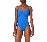 Haute pression A1001 - Maillot de bain une pièce - Uni - Femme - Bleu,FR: 38 (Taille faricant: 38)