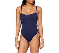 Haute pression A1001 - Maillot de bain une pièce - Uni - Femme - Bleu,FR: 48 (Taille faricant: 48)