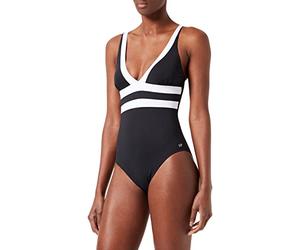 HAUTE PRESSION Damen R1011 Badeanzug, Noir/Blanc, 48