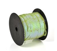Hava Kolari Pailletten Bänder 90 m Pailletten Band 6 mm Breites Bortenband Glänzende Paillettenbänder für DIY Handwerk Bastelprojekte Tanzbekleidungen Armband Dekorationen (Fruchtgrün)