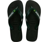 Havaianas - Brasil-Logo, konische Flip-Flops, bequem und langlebig, Riemen mit der Flagge von Brasilien und rutschfester Sohle mit bunten Streifen, für Erwachsene, Unisex, grün, 46 EU