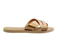 HAVAIANAS AQUA METALLIC Damen Zehentrenner-Sandalen, golden, größe 41/42 39/40