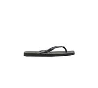 Havaianas Slim Square Logo Metallic Flip-flops Für Damen In Schwarz 4148257-blacksilver Schwarz 39;40