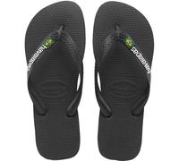Havaianas Brasil Logo Flip-Flops schwarz/weiß - 27-28