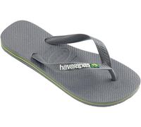 Havaianas - Brasil Logo, ikonische, bequeme und langlebige Badelatschen mit Brasilien- Flagge und rutschfester Sohle mit farbigen Streifen, Unisex-Erwachsene